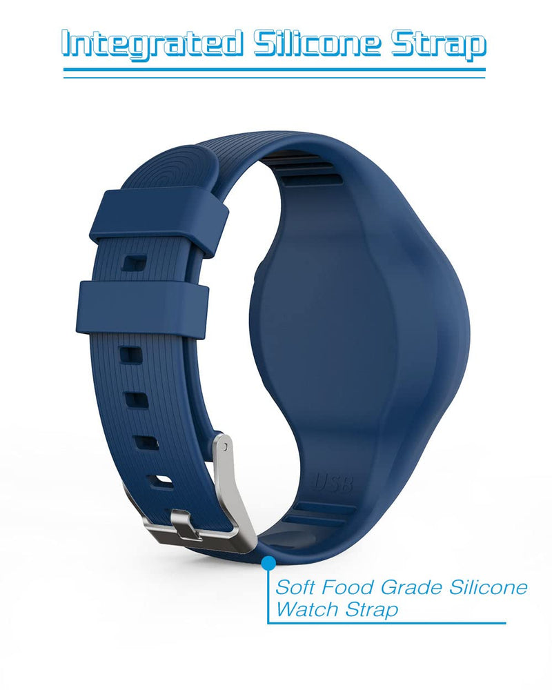 synwee Kids Digital Pedometer Watch, Step Counting Watch, IP68 Waterproof, Date/Alarm Clock/Timer, for Children Teens Boys Girls Women (LED Display- Deep Blue) LED Display- Deep blue - BeesActive Australia