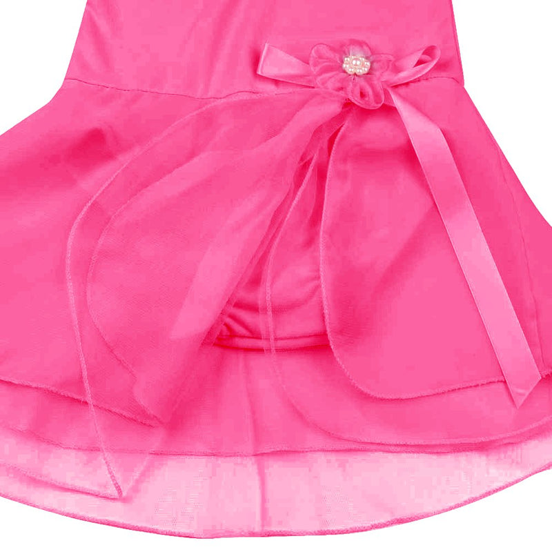 [AUSTRALIA] - Freebily Girls' Ruffle Flying Short Sleeve Ballet Dance Dress Leotard Skirted Tutu for Ballet Gymnastic Dancing Costume Rose 5 / 6 