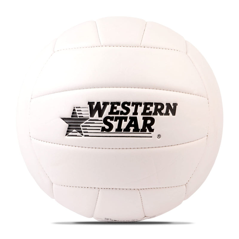 Western Star Beach Volleyball - Official Size - Ultra-Soft-Touch Ball - Beach Play - Inflate & Play with Durable Construction - Outdoor Volleyball Blue and Yellow - BeesActive Australia