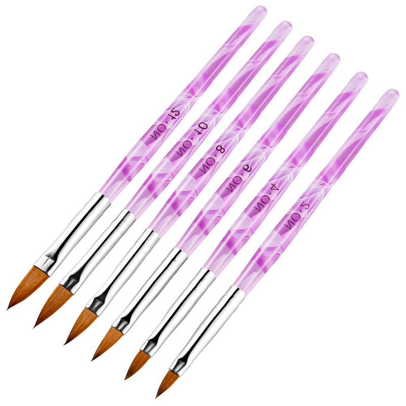 DANNEASY 13 Pcs Acrylic Nail Art Brush Set UV Gel Builder Brush Nail Carving Pen Painting Flower Nail Art Salon DIY Manicure Tools Kit 1 - BeesActive Australia