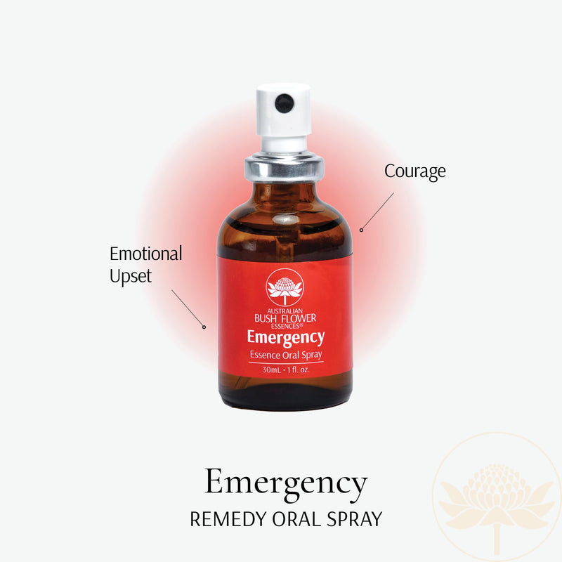 Emergency Oral Spray (30ml Spray Bottle) | Australian Bush Flower Essences Remedy | for Emotional Comfort and Reassurance | Fast-Acting Natural Formula - BeesActive Australia