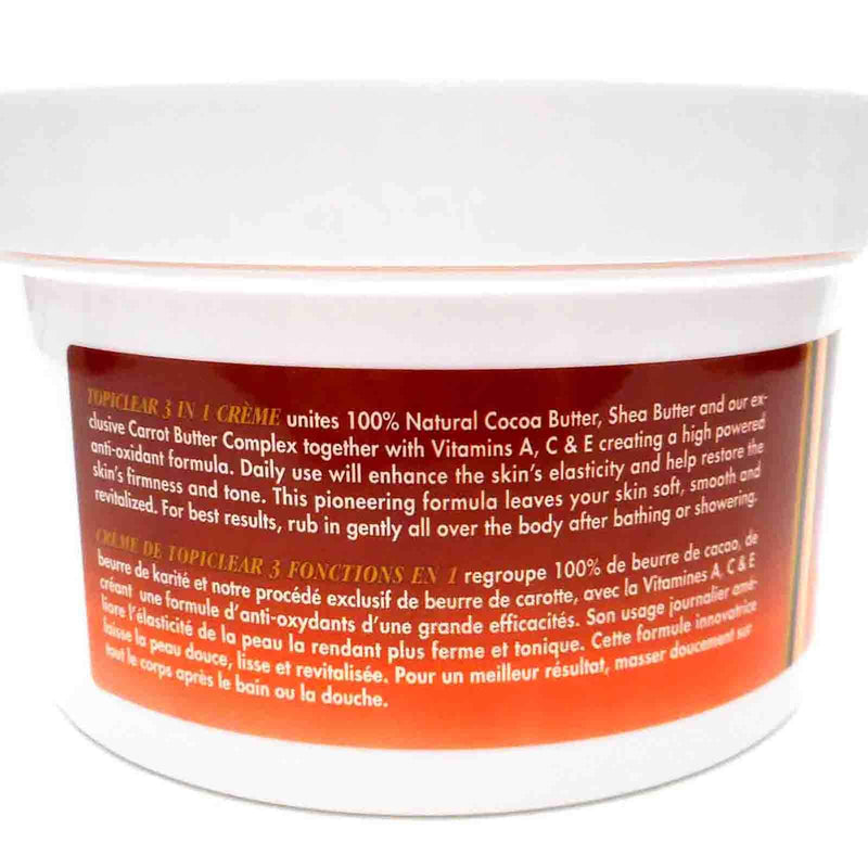 Topiclear 3 in 1 Creme Cocoa Butter, Shea Butter, Carrot Butter 18 fl oz - BeesActive Australia