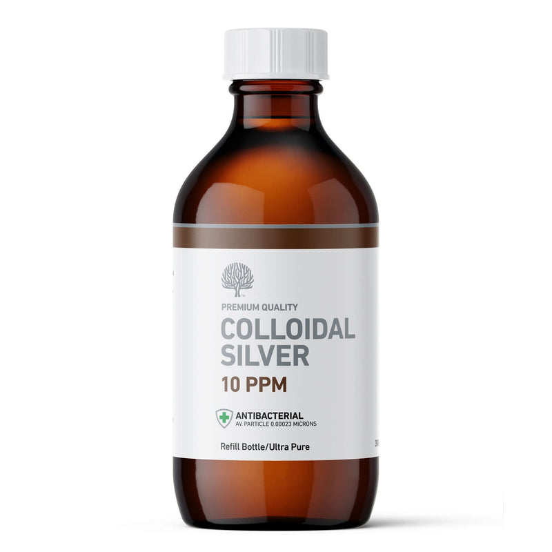 Nature's Greatest Secret Premium Quality Antibacterial 10ppm Colloidal Silver Bottle 300ml Natural 300 ml (Pack of 1) - BeesActive Australia