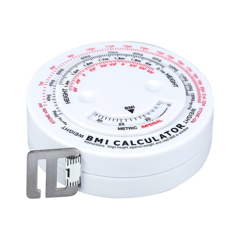 Body Fat Monitor Beauty Body Mass Index Round Fat Measurement Measure Fitness Measuring Tape Retractable for Body Fitness - BeesActive Australia