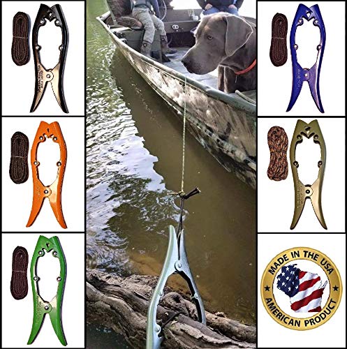 Brush Gripper (6 Colors) Securely Anchor Your Kayak, Canoe or Boats up to 22 feet. Float Tubes, Fishing, Waterfowl Hunting, Ground Blinds The Harder You Pull The Tighter It Grips! - Made in USA Black - BeesActive Australia