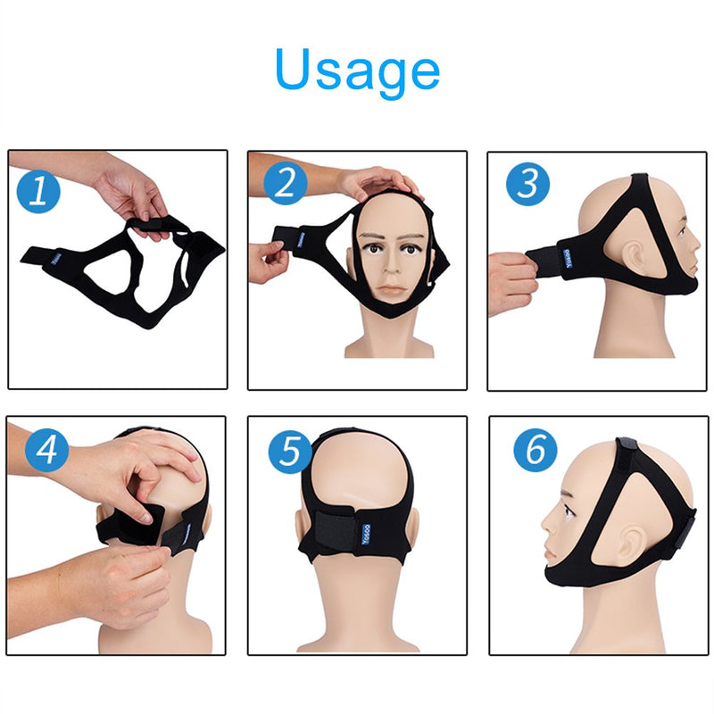 Anti Snore Solution Devices, Chin Strap Stop Snoring Belt, Jaw Apnea Support Solution Sleep - BeesActive Australia