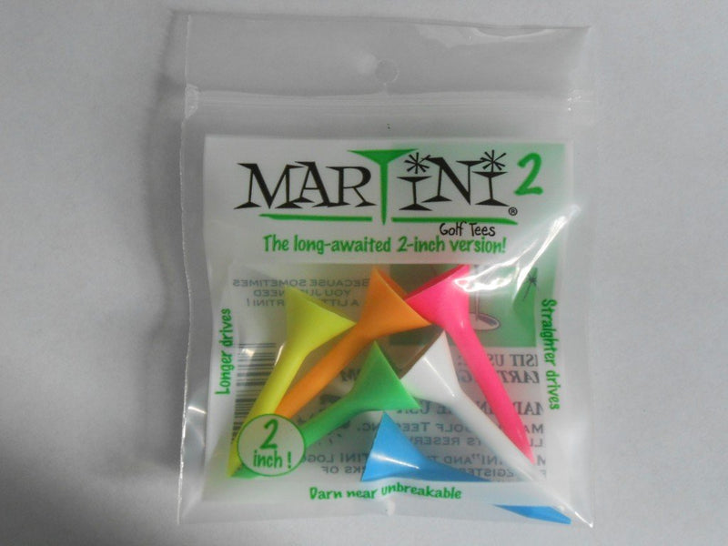 Martini Golf Tees 2" (5 Pack) Assorted Colors - BeesActive Australia