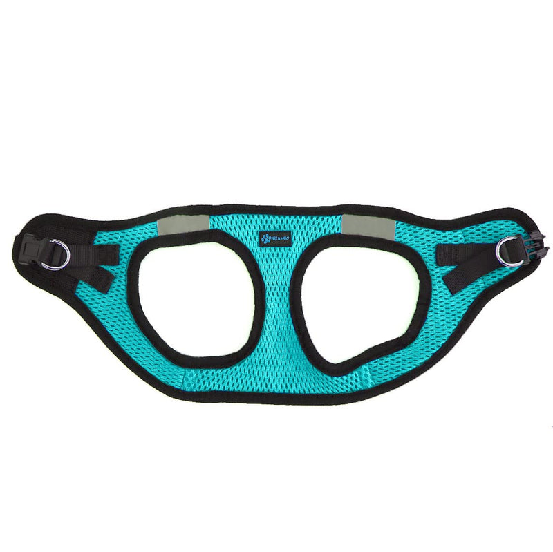 Max and Neo Nanu Small Dog Reflective Dog Harness - We Donate a Harness to a Dog Rescue for Every Harness Sold TEAL - BeesActive Australia