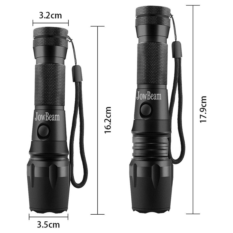 16 inch Traffic Wand Small Orange LED Safety Signal Wand Work Light Flashlight with Cone Flashing Modes,Wrist Strap Lanyard,Using 3 AAA Batteries(Not Included) A200 (2 Packs) - BeesActive Australia