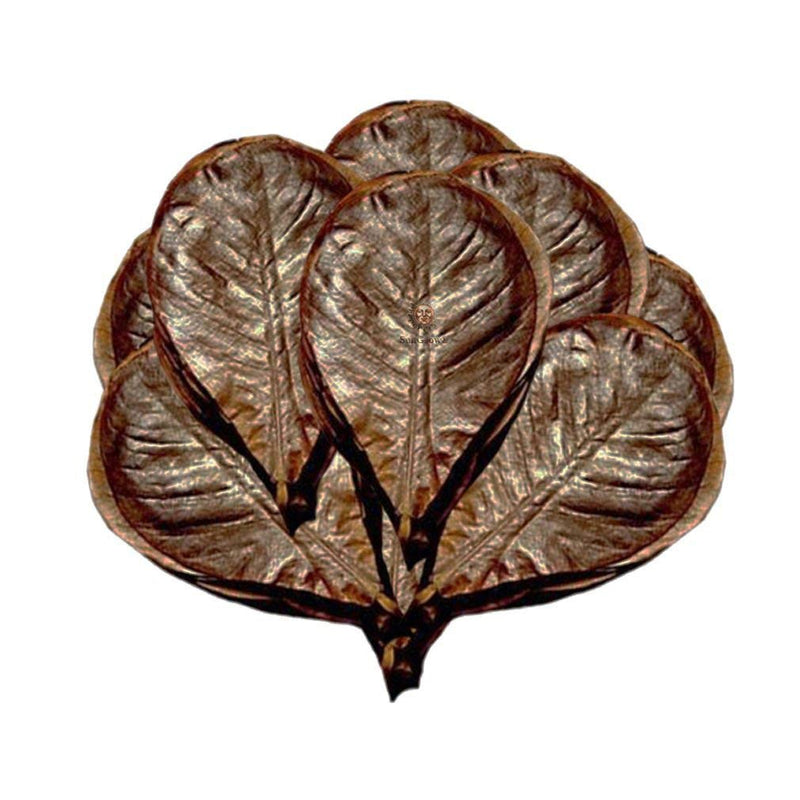 SunGrow Catappa Indian Almond Leaves for Shrimp Aquariums, Lowers Your Tank's pH and Pet Stress, Creates Better Environment, Unique Practical Aquarium Tank Decor Medium (5", 10 pcs) - BeesActive Australia