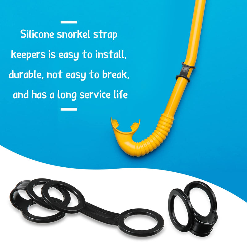 16 Pcs Dive Universal Plastic Clip Silicone Snorkel Keeper Snorkel Clip for Mask Black Snorkel Mask Clip Snorkel Attachment Clip Tube Holder Gear Spare Part Accessories Snorkeling Equipment for Diving - BeesActive Australia