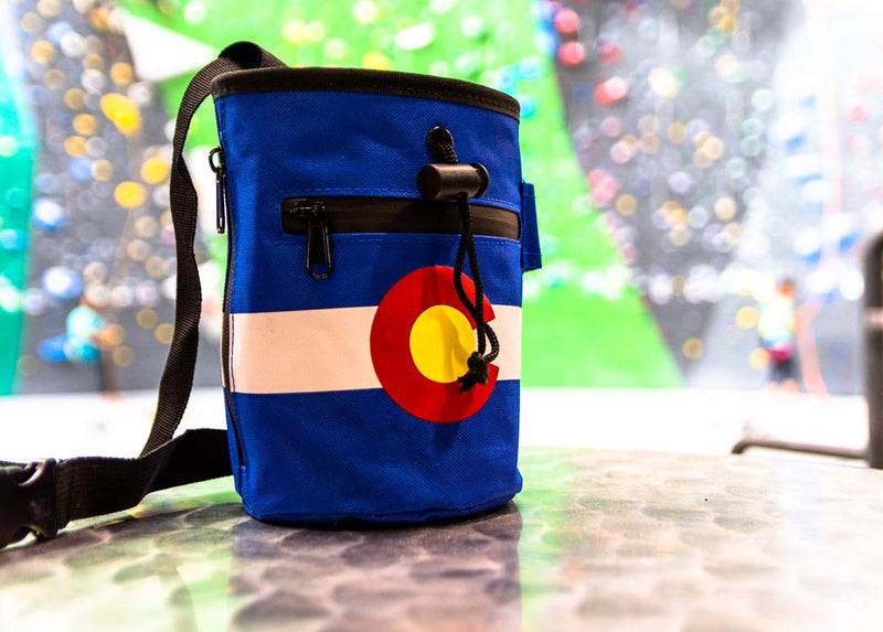 [AUSTRALIA] - COSendCo Colorado Chalk Bag - Durable, Zipper Pockets, Brush Slots for Rock Climbing and Weightlifting Indoor or Outdoor 