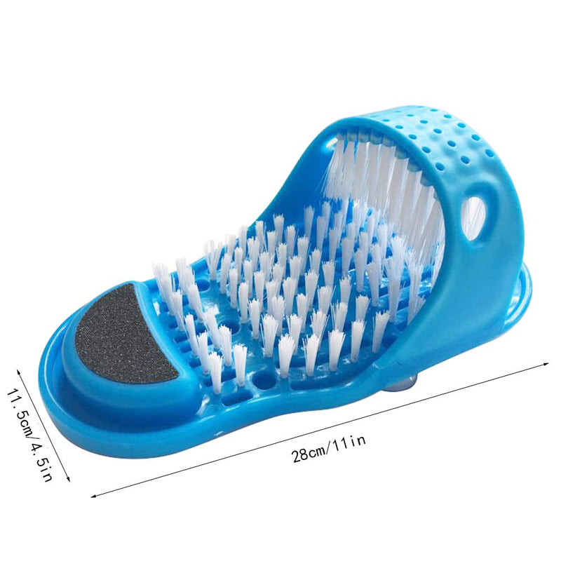 Magic Feet Cleaner,Feet Cleaning Brush,Foot Scrubber for Washer Shower Spa Massager Slippers, 1 Pc(Blue) - BeesActive Australia