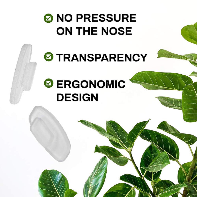 Premium Grade Soft Silicone Nose Pads Rectangle Shaped Slide Push-in Nose Pads - 11mm 3 Pairs, 5 Pairs or 10 Pairs - Size 10.4mm x 6mm for Sunglasses Eyeglasses by Sports World Vision 3 Pair - BeesActive Australia