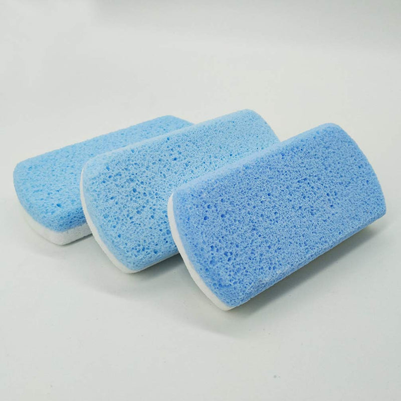 HEALLILY 2pcs Glass Pumice Stone Pedicure feet Stone for Feet Double Side Hard Skin Callus Remover Scrubber Cleaning As Shown M - BeesActive Australia