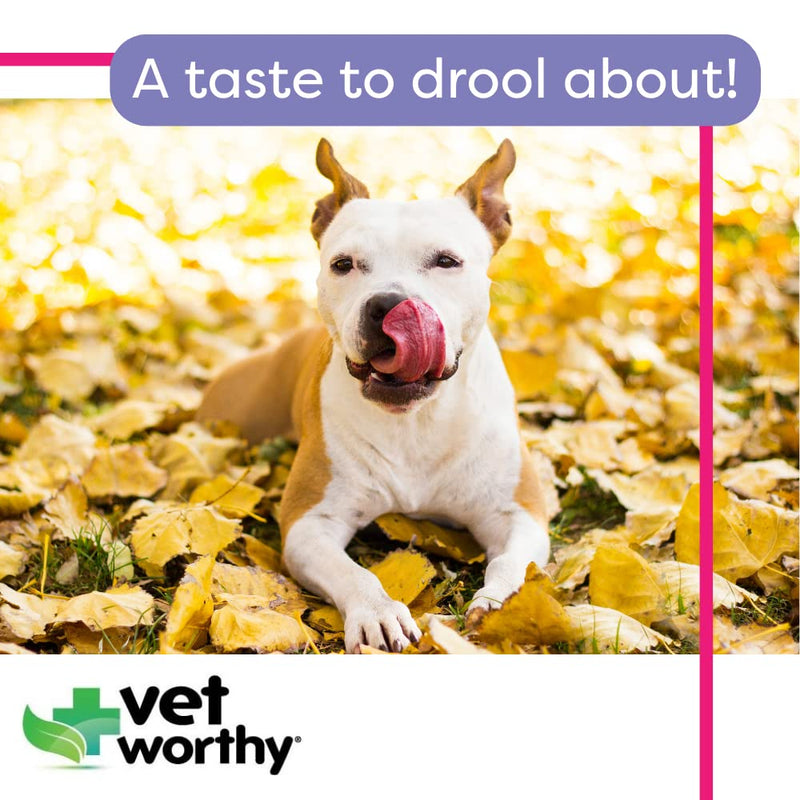Vet Worthy Stop Stool Ingestion -Coprophagia - Dogs Supplement to Prevent Stool Eating - Dog Supplement with Yucca Schidigera, Parsley Leaf, Chamomile, Thiamine - Liver Flavor, 120 Chewable Tablets - BeesActive Australia