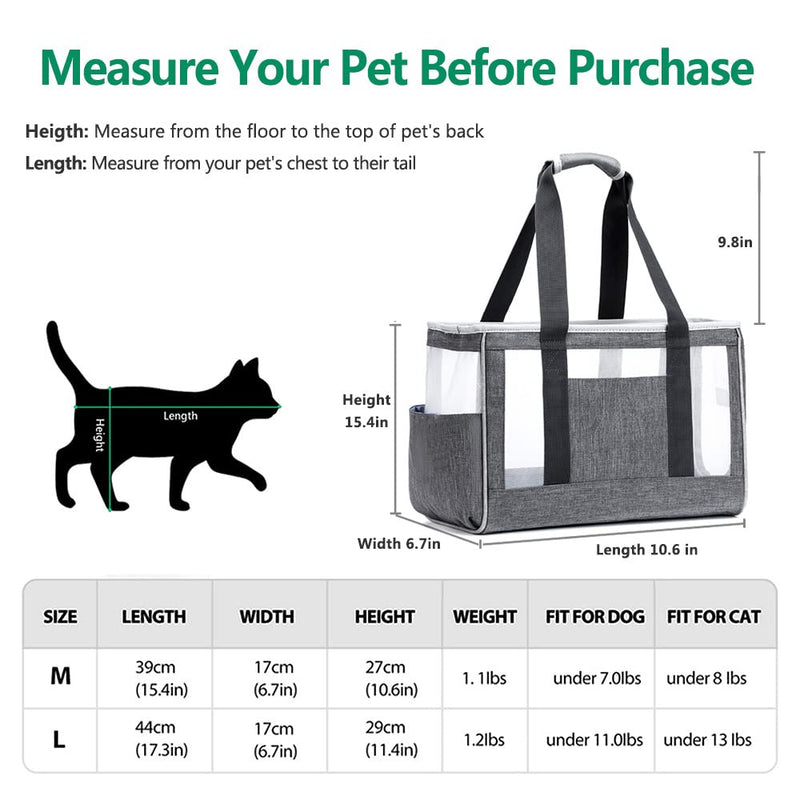 Airline Approved cat Carrier Soft Sided for Small Medium Cats Dogs Kitten Puppy Travel cat Carrier,Sturdy Portable Collapsible Foldable Lightweight cat Bag Little Dog mesh pet Carrier (Medium) - BeesActive Australia
