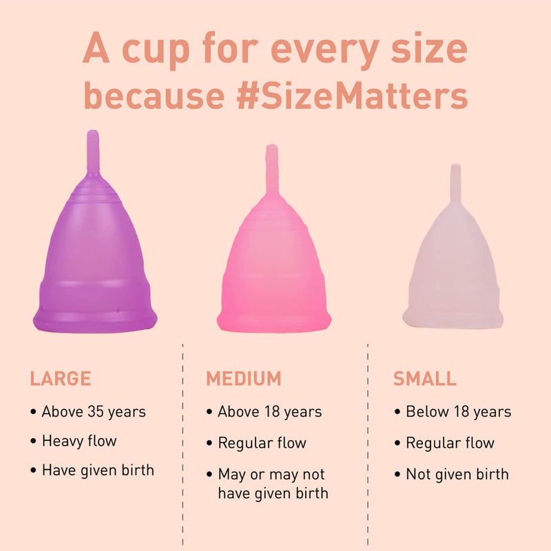 Sirona Reusable Menstrual Cup Medium | Reusable Period Cup | Tampon and Pad Alternative | Heavy Flow - BeesActive Australia