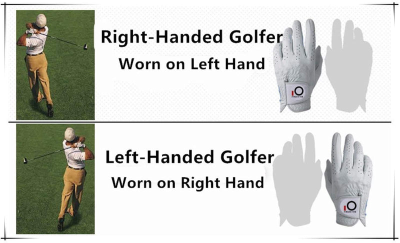 FINGER TEN Men’s Golf Glove Rain Grip Pair Both Hand or 2 Pack Left Right Hand, Hot Wet Weather No Sweat, Black Gray Green, Fit Size Small Medium Large XL Small Black 1 Pair - BeesActive Australia