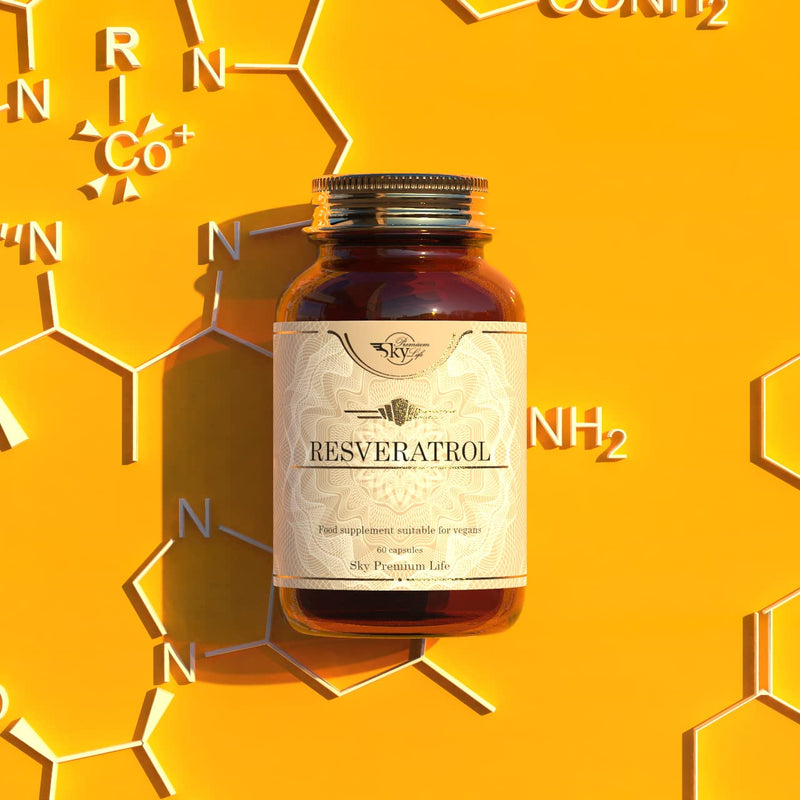 Sky Premium Life Resveratrol Supplements - 60 Resveratrol Supplements Capsules | Vegan Trans Resveratrol Capsules | 2 Month Supply - BeesActive Australia