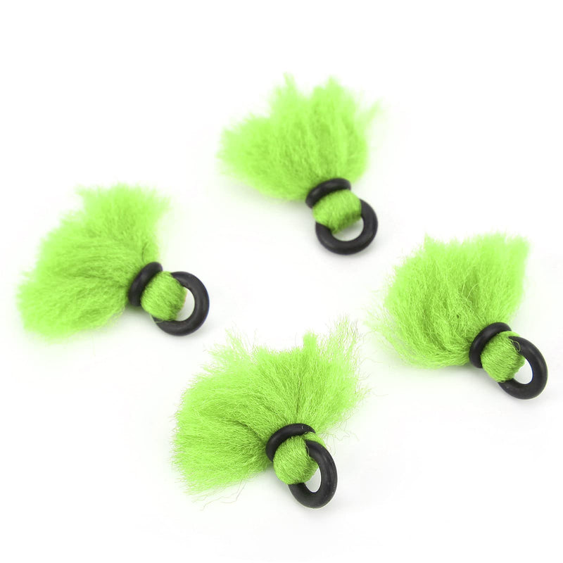 Alomejor 4pcs Fly Fishing Float 3.3cm/1.3in Yarn Strike Indicators Drift Hook Positioning Floats Bobbers green - BeesActive Australia