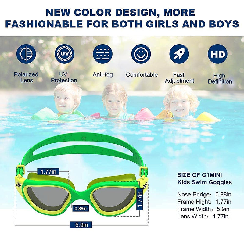 ZIONOR G1MINI Kids Polarized Swim Goggles and G1 Adult Polarized Swim Goggles - BeesActive Australia