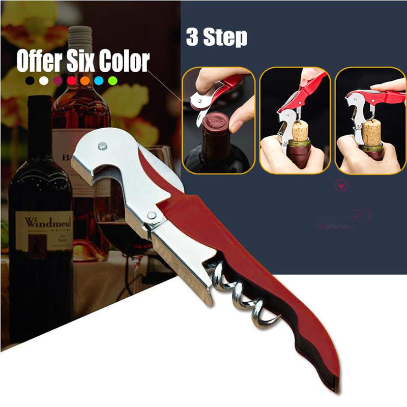 Professional Waiter Corkscrew Wine Openers Set (4 PCS),Upgraded With Heavy Duty Stainless Steel Hinges Wine Key for Restaurant Waiters, Sommelier, Bartenders - BeesActive Australia