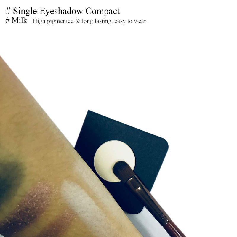 Everfavor Single Eye Shadow Compact, High Pigmented Blendable Eyeshadow Makeup Refill Pan 26mm (Milk) - BeesActive Australia