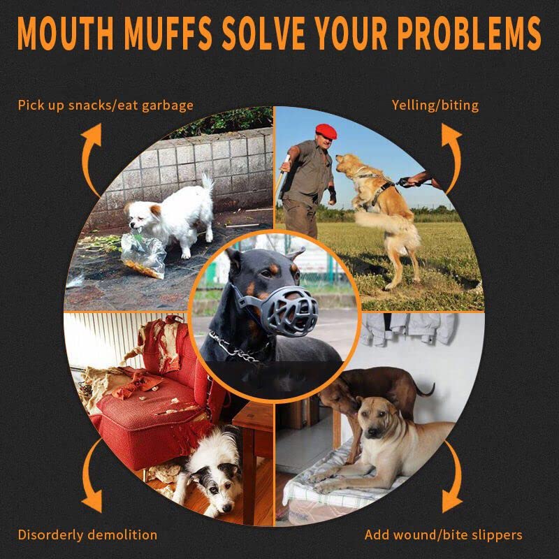 Zoro Dog Muzzle, Best to Prevent Biting, Chewing and Barking, Dog Muzzle Ideal for Small, Medium. Large and Extra Large Dogs, Drinking-Comfortable, Humane, Adjustable, Lightweight. XL - BeesActive Australia