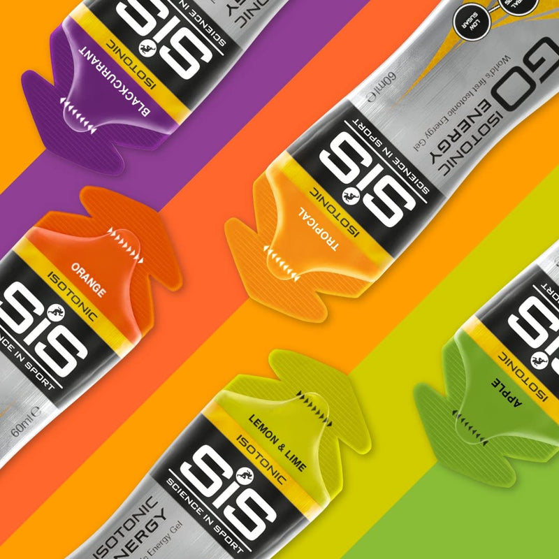 Science In Sport GO Isotonic Energy Gels, Running Gels with 22 g Carbohydrates, Low Sugar, Variety Pack of Assorted Flavours, 60 ml Per Serving (5 Pack) 60 ml (Pack of 5) Single - BeesActive Australia