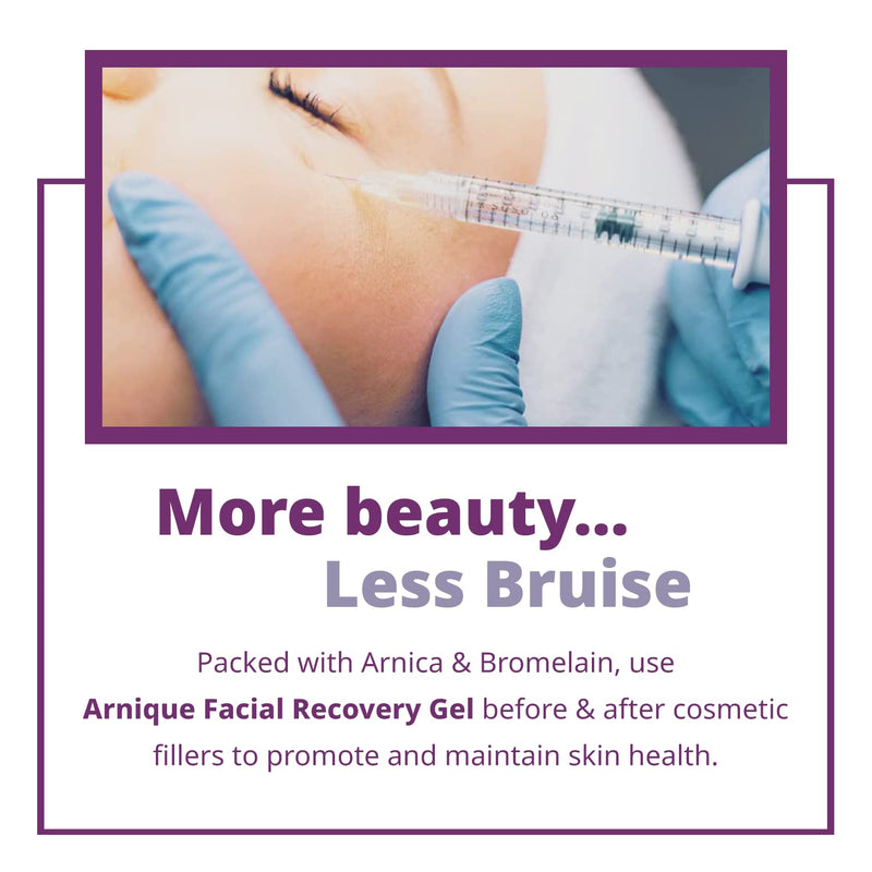 Arnique Arnica Gel for Face - Facial Recovery Gel Aftercare for Fillers & Cosmetic Injection Treatments, Arnica Montana, Bromelain, Hyaluronic Acid & Aloe Vera for Healing Bruising and Swelling After Surgery Skin 1 - BeesActive Australia