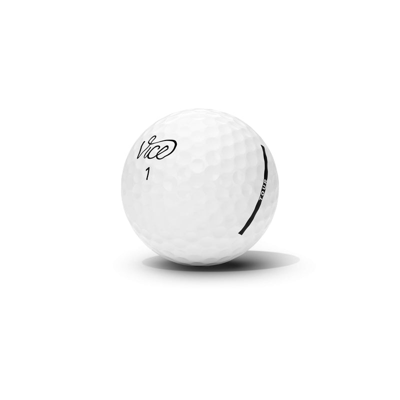 Vice Golf Tour White 2020 | 12 Golf Balls | Features: Excellent Short Game Spin, Straight Trajectory, Soft Feel | Profile: Designed for Casual Golfers - BeesActive Australia