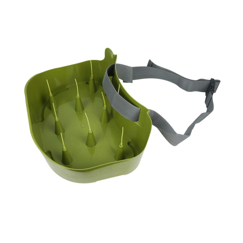Line Basket Authentic Danish Fisker Design Fly Fishing Stripping Basket Ergonomic Smooth Curved Super Light Minimize Line Tangles with Silicone Spike for Line Tray Green - BeesActive Australia