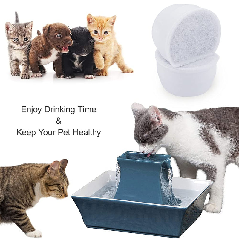 MyfatBOSS Carbon Filters and Foam Pre-Filter Replacement Compatible with Petsafe Drinkwell Avalon, Pagoda, Seascape, Sedona Water Bowl Water Fountain Prefilters, Pet Water Fountain Filters,12+6 Packs - BeesActive Australia