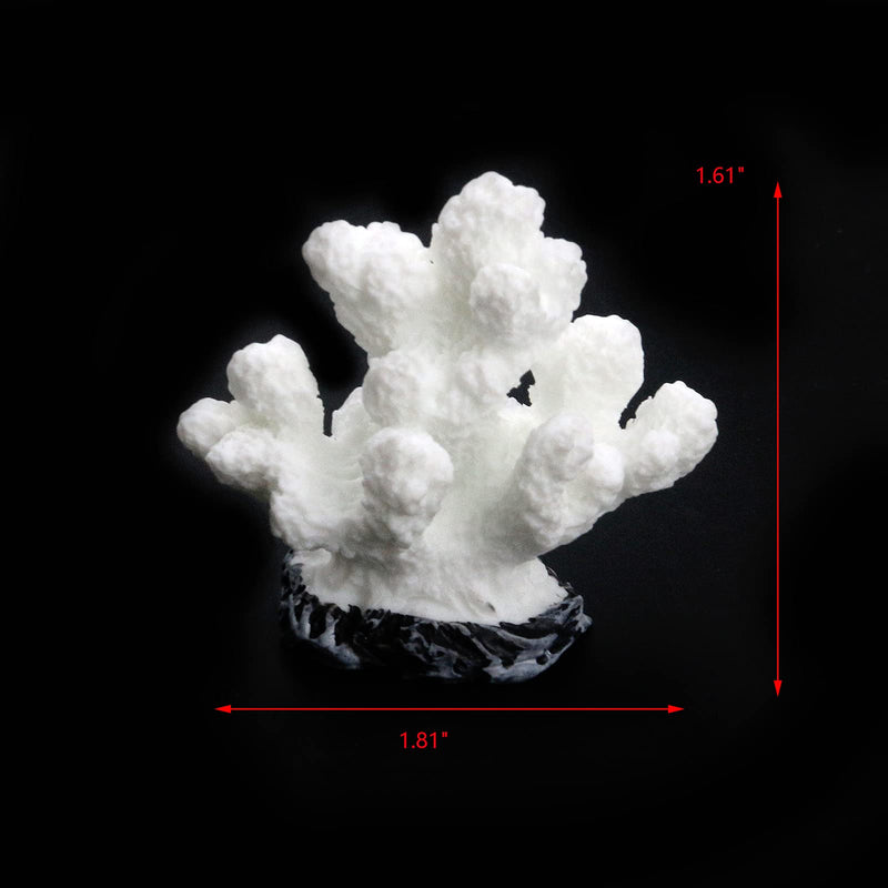 Semetall Artificial Sea Coral Plants Decorations for Fish Tank and Aquarium White - BeesActive Australia