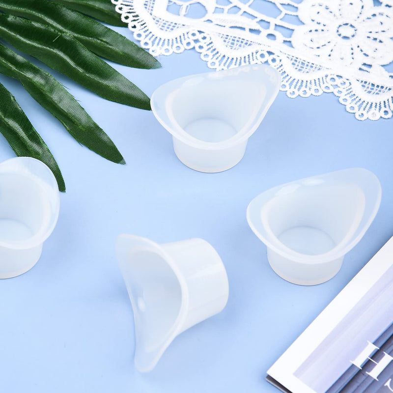 MFUOE 4 Piece Eye Wash Cup 8ml Reusable Silicone Eye Bath Cup Non Sterile Eye Flush Cups for Refreshing Cleaning Tired Eyes - BeesActive Australia