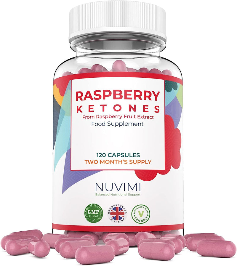 Raspberry Ketones 4000mg - 120 Tablets (2 Month�s Supply) - Max Strength Capsules, Created to Increase Results - UK Made to GMP Standards, by NUVIMI� - BeesActive Australia