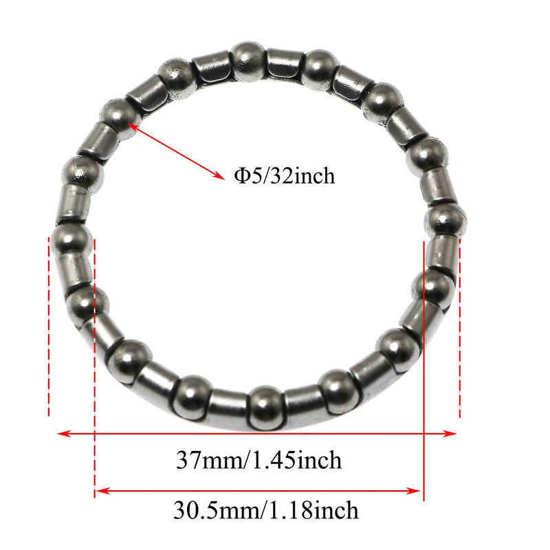PZRT Bicycle Ball Bearings 2pcs 5/32 Inch x 16 Balls Bicycle Headsets Ball Bearing for MTB, Front Fork, Bottom Cycling Bracket - BeesActive Australia