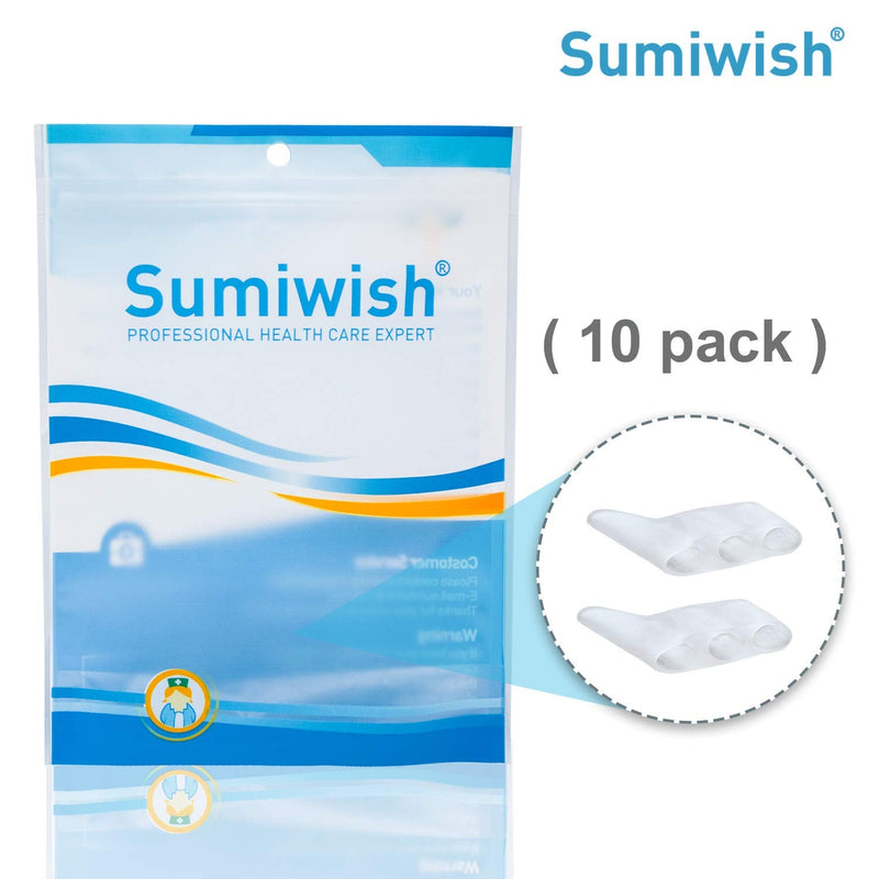 Sumiwish 10 Pack Pinky Toe Separator & Protectors, Gel Toe Separators for Overlapping Toe, Curled Pinky Toe Crystal Clear - BeesActive Australia