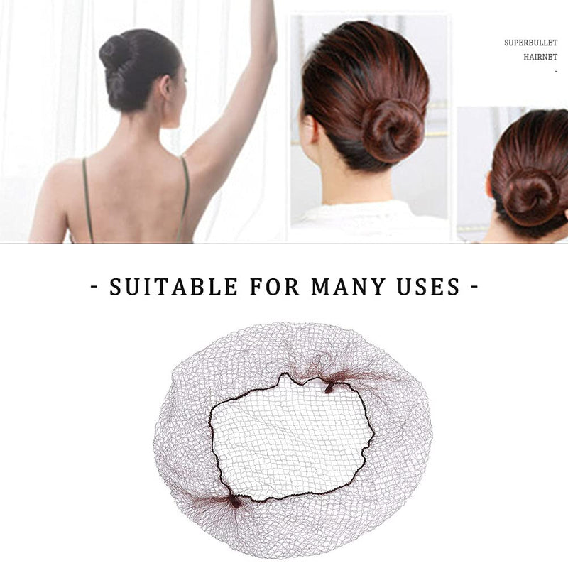 20 Pcs Hair Nets for Women Buns, Elastic Edge Mesh Bun Nets Invisible Hair Bun Holder for Hair Ballet Gymnastics Bun Making - BeesActive Australia