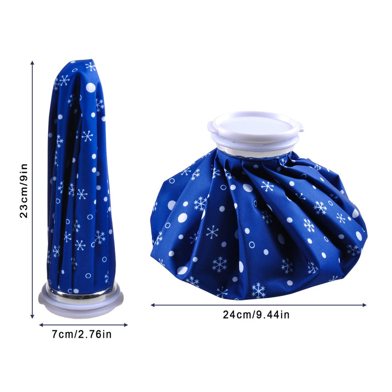 Ice Bag,Reusable Ice Cold Pack First Aid Ice Packs Hot & Cold Ice Bags First Aid Therapy Packs Refillable Flexible Waterproof Pouch for Sports Injury Pain Relief and Reduce Swelling (9 inches) 9 inches - BeesActive Australia