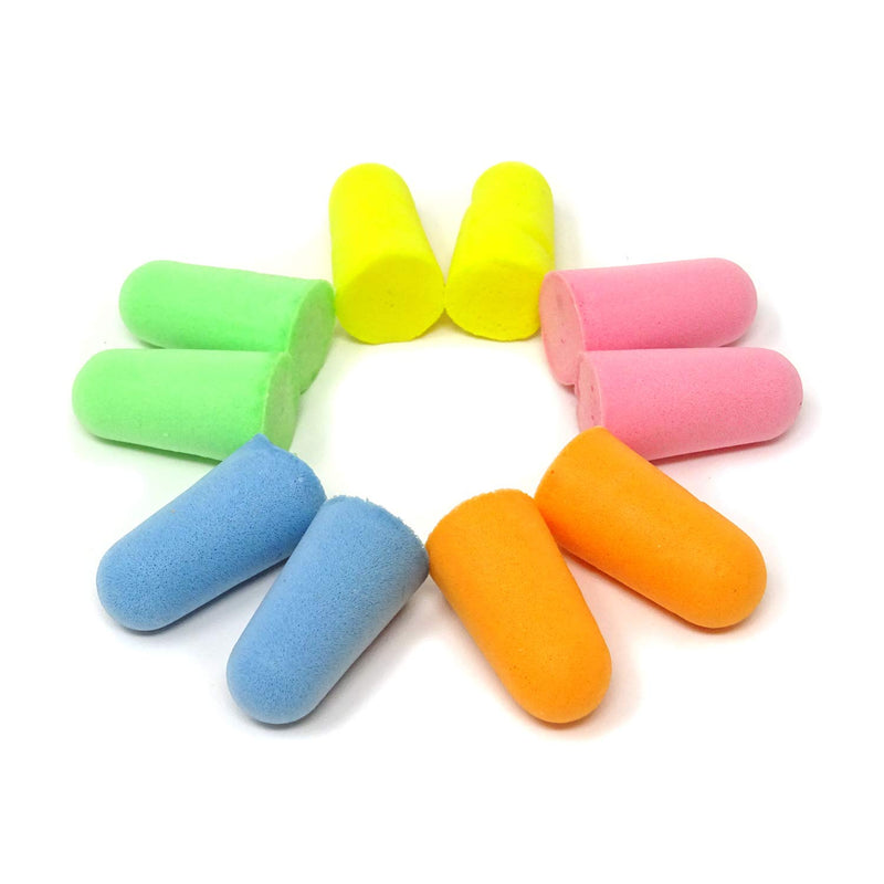 [AUSTRALIA] - HONBAY 10 Pairs 20 PCS Soft Foam Ear Plugs Fit Your Ears Perfectly Hearing Protection for Sleeping Snoring Shooting Concerts Musicians Travels 