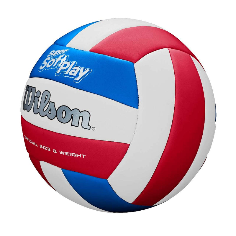 [AUSTRALIA] - Wilson Super Soft Play Volleyball - White/Red/Blue 