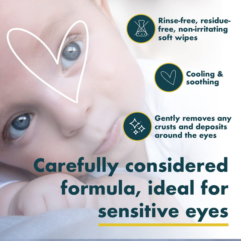 The Eye Doctor Sensitive Sterile Baby Eyelid 20 Wipes for Daily Baby Care 20 Count (Pack of 1) - BeesActive Australia