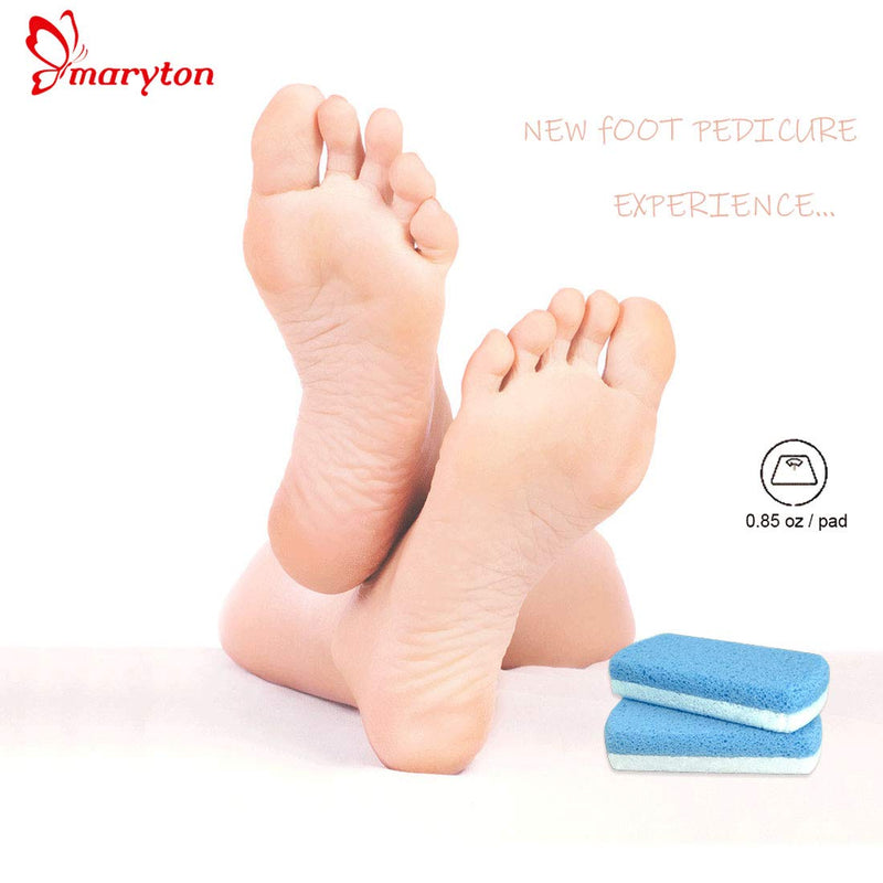 Maryton Glass Pumice Stone for Feet, Callus Remover and Foot Scrubber & Pedicure Exfoliator Tool Pack of 2 - BeesActive Australia