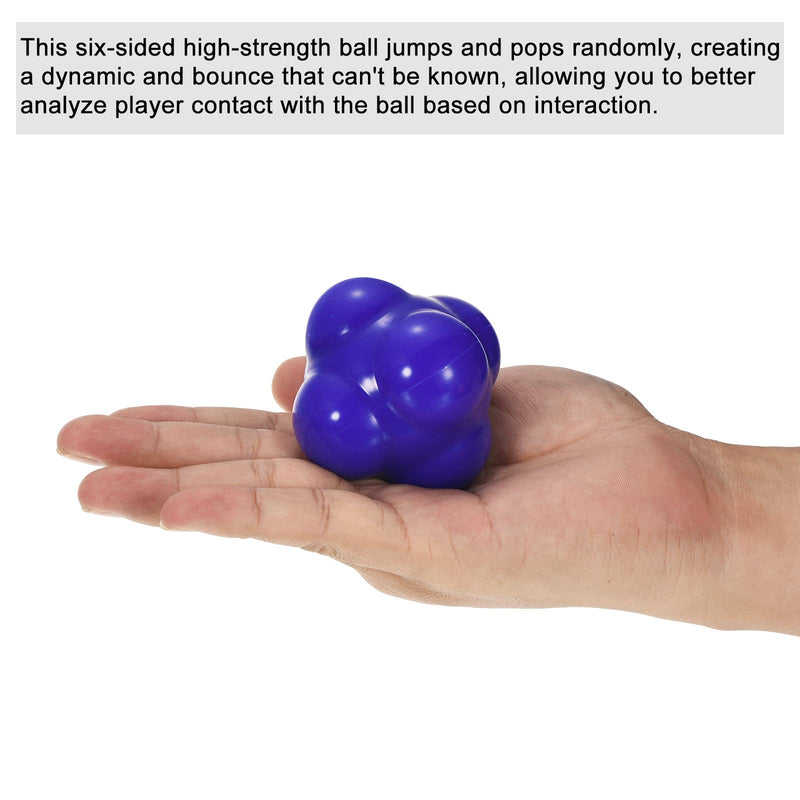 PATIKIL Reaction Balls Agility Training Silicone Bounce Balls for Baseball Hand-Eye Coordination Reaction Speed Training Blue - BeesActive Australia