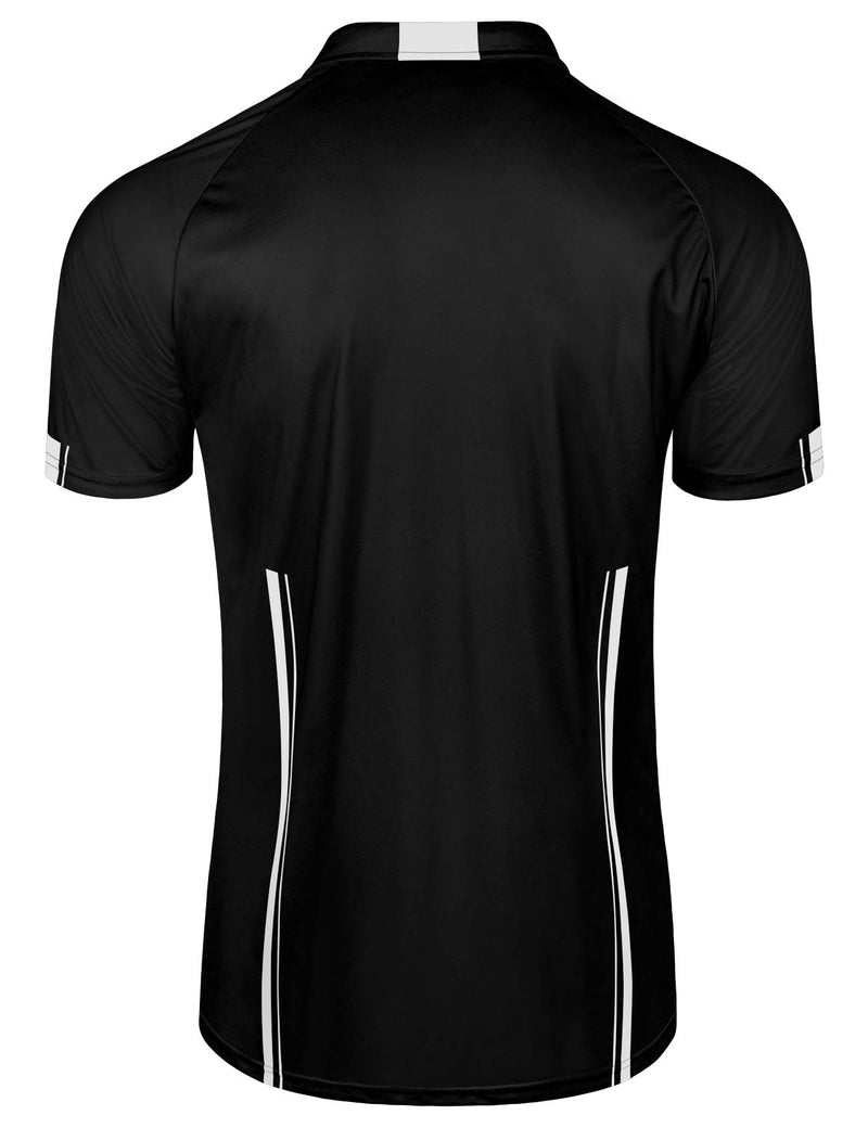 FitsT4 Pro Soccer Referee Jersey Short Sleeve Ref Shirts Black X-Small - BeesActive Australia