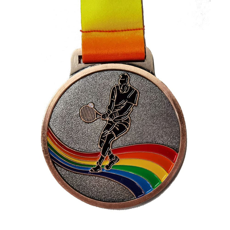 Mike Tennis Medals-Gold Silver Bronze Medals with Neck Ribbons Pack of 3 - BeesActive Australia