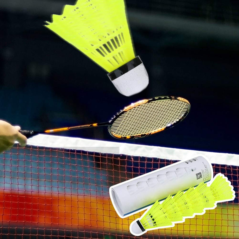Alomejor 6Pcs Badminton Shuttlecocks Nylon Badminton Ball for Outdoor Sports Training - BeesActive Australia
