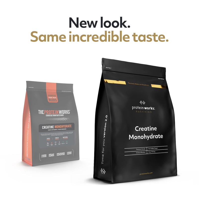 Protein Works - Creatine Monohydrate Powder | 100% Pure & Fine | Premium Grade Supplement For Lean Muscle Growth | Vegan | Unflavoured | 500 g - BeesActive Australia
